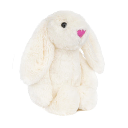 shiguangji Bunny Stuffed Animal Plush Toy 11.8 in, Soft Rabbit Plush for Babies and Toddlers, Cuddly Bunny Toy for Nursery Decor and Easter Gift (White)