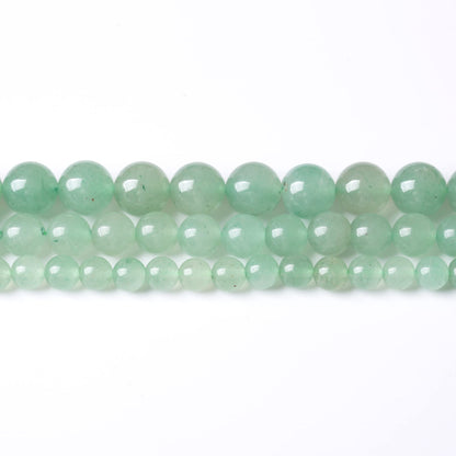 10MM Green Aventurine Round Loose Beads Natural Gem Beads Crystal Energy Stone Beads for Jewelry Making DIY Bracelet Necklace