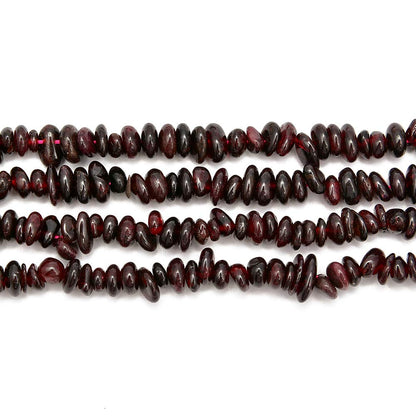 PLTbeads Gemstone Chips Natural Red Garnet 3-5mm Healing Crystals Waist Bracelets Necklace Kit Irregular Stone DIY Crafts Design Jewelry Making Approxi 32 inch
