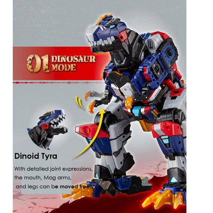 SIGNIM Miniforce Rexkaiser a Dinosaur and a car Combine to Transform into a Robot 12.6" x 7.5" x 14.6"