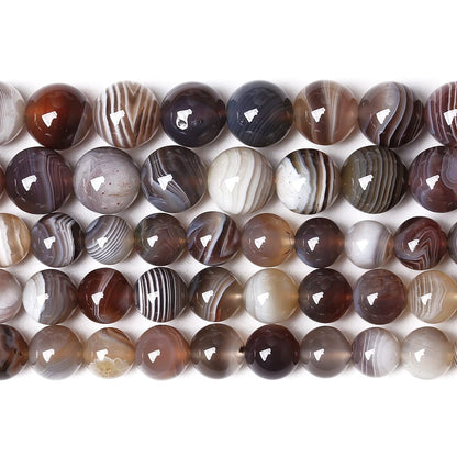 10MM 36PCS AAA Natural Botswana Sardonyx Agate Gemstone Beads for Jewelry Making Crystal Energy Stone Healing Power DIY Bracelet Necklace 15" (Botswana Sardonyx Agate, 10mm)