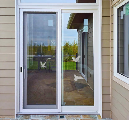 Frosted Anti-Collision Window Bird Stickers – Bird Strike Prevention Decals for Glass Doors & Windows, Clear Frosted Stickers to Protect and Save Birds from Flying into Glass AG-1972