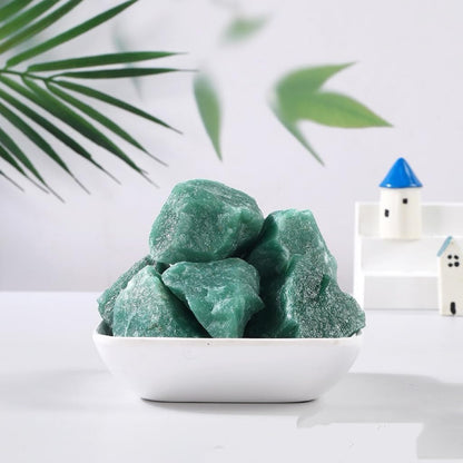 1LB Natural Green Aventurine Raw Healing Crystals, Energy Stones for Meditation, Reiki, Chakra Balancing, Home Décor and Spiritual Gifts (30-50mm)