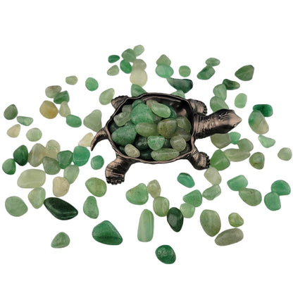 1,000 Carats Handpicked Tumbled Stones Crystals Chips Bulk Pocket Stones for Healing, Reiki, Meditation, Witchcraft and Home Decorations (Green Strawberry Quartz)