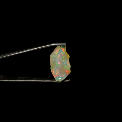 Aemmbriluxe™ 4.45 Cts Natural Ethiopian Welo Opal Rough Stone Single Piece, October Birthstone, Raw Fire Crystals Rock, Play of Colors, Jewelry Making Gemstones, Handpicked, Ultra Fire Striking Opal