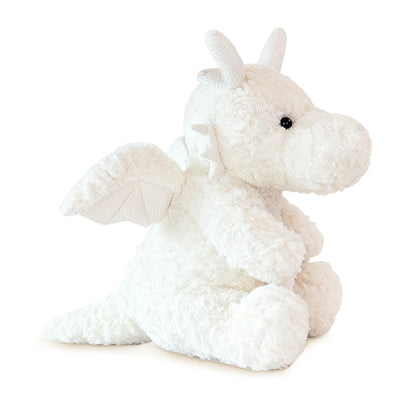 SUSULF Little Flying Dragon - Cute Stuffed Animal Plush Toy - Adorable Soft Dragons Toy Plushies and Gifts - Perfect Present for Kids (White,7.87in/20cm)