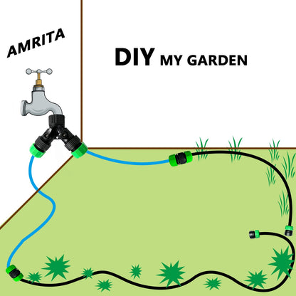AMRITA Fittings for 1/2" Garden Soaker Hose, Female/Male Connector&Valves&Straight Connectors.(Fittings)