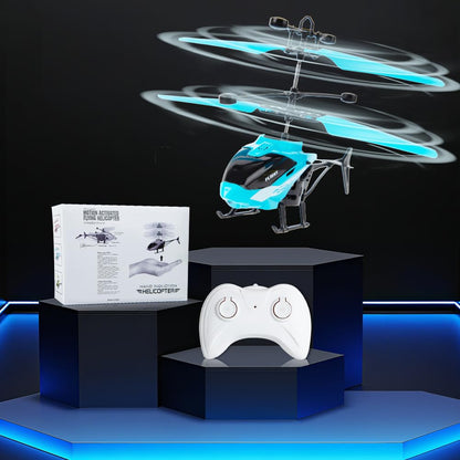Remote Control Helicopter, Gesture Sensing Indoor Flying Helicopter Toys,RC Airplane for Teenages with 10Mins Flight, RC Helicopters for Kids with Light,Birthday Gifts for Boys and Girls (Blue)