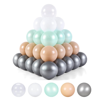 STARBOLO Ball Pit Balls for Toddlerss- 100 Pieces Crush Proof Plastic Toy Balls for Toddler Ball Pit, Ball Pit Play Tent, Baby Pool Water Toys, Kiddie Pool, Party Decoration, Photo Props