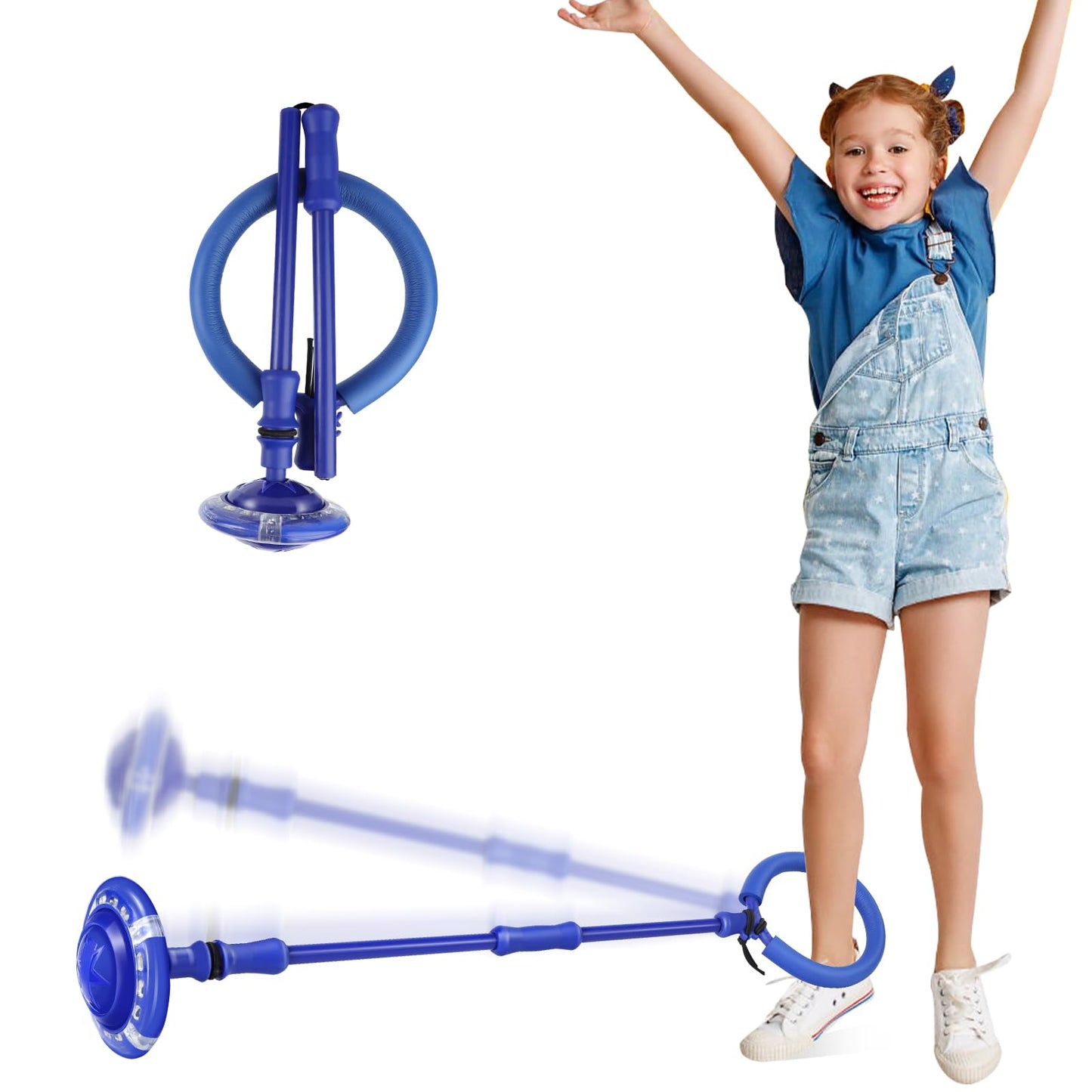 Astrell Skip Ball for Kids with Flashing Lights - Indoor Outdoor Game Fitness Toys for Kids, Cool Christmas Birthday Gifts Toys for Girls Boys Age 6 7 8 9 10+ Year Old