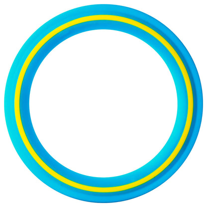 JEEFUD Flying Disc for Kids Adults 11 inch Flying Ring, 3 Pack Beach Backyard Sports Play Soft Discs, Sport Outdoor Tossing Toy Gift for 4+ Year Old Boys Girls Family 3PCS (Yellow，Orange & Turquoise)