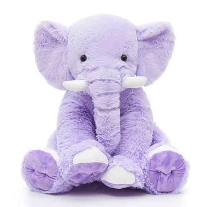 MorisMos Large Elephant Stuffed Animal, 19.6inch Soft Stuffed Elephant Plush Companion Gifts for Girls Boys, Purple