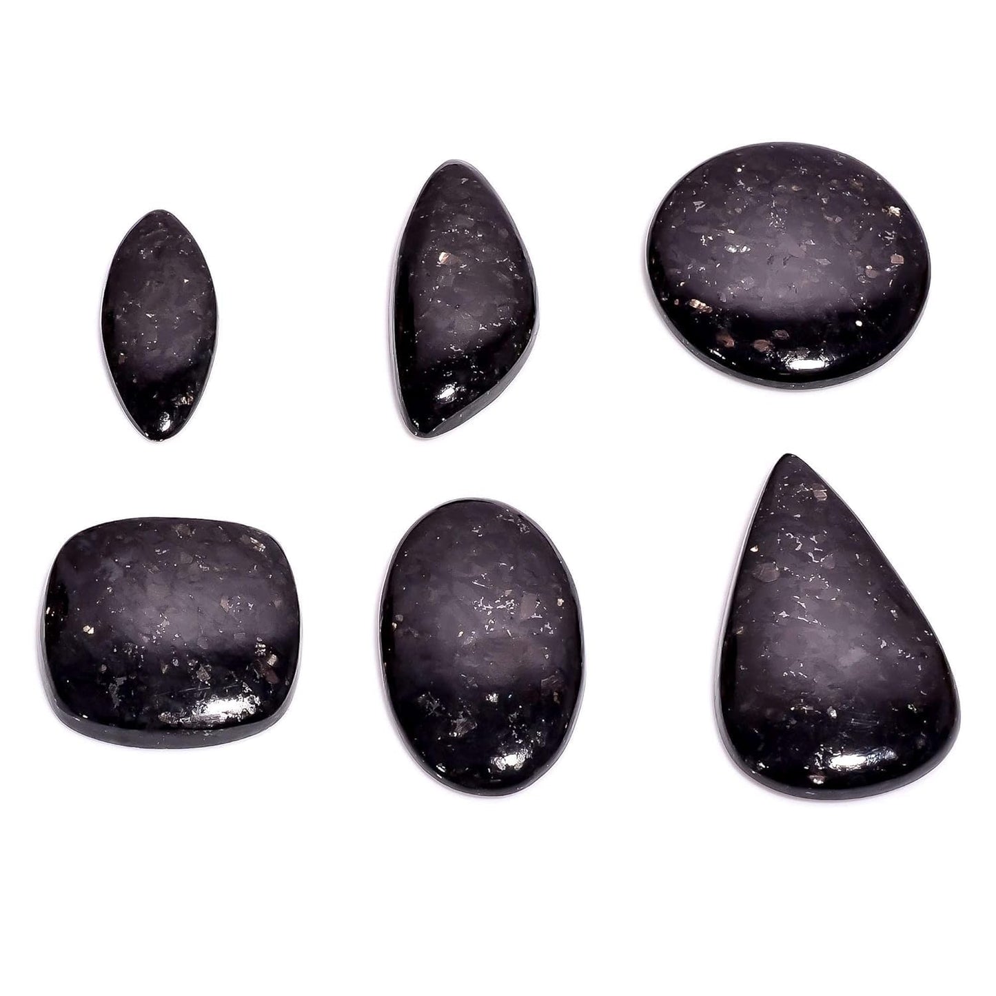 GEMKORA 100 carats Natural Golden Nuummite Gemstones Wholesale Cabochons Lot, Jewelry Making Loose Gemstone, Polished Gems, DIY, Wire Wrapping, Healing Crystals, Bulk Deal 2 to 3pcs