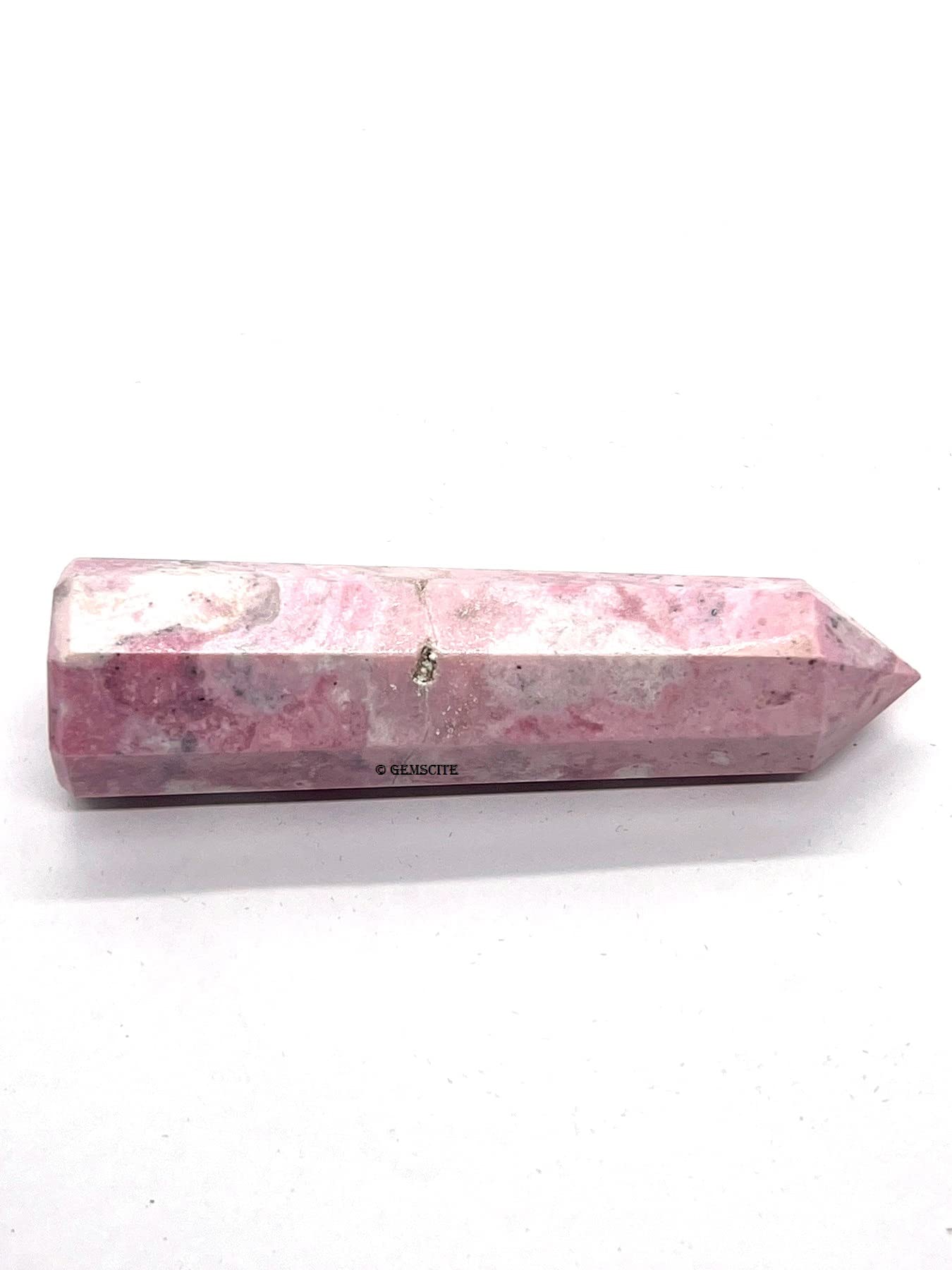 WholesaleGemShop 3 Inch (70 mm) Gemstones RHODOCHROSITE Obelisk Tower Jumbo Facet Aura Rock Crystal Natural Polished Earth Wand Spirit