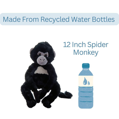 The Petting Zoo Spider Monkey Stuffed Animal Plushie, Gifts for Kids, Wild Onez Zoo Animals, Monkey Plush Toy, 12 inches