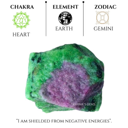 Crystals, Rocks, Jade, Crystals and Healing Stones, Witchcraft Supplies, Healing Crystals, Stones, Healing Stones, Rock Collection, Agate, Raw Stones (Ruby Zoisite, 2 Pcs)