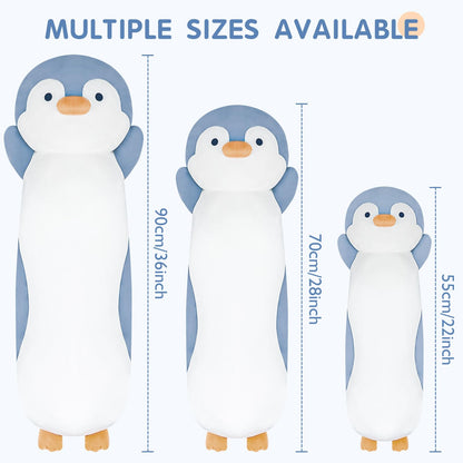 Dalmao 36" Penguin Stuffed Animal, Soft Jumbo Long Cuddle Pillow, Cute Blue Penguin Plush Body Pillow Plushies Toy Gift for Kids, Boy and Girls Birthday, Easter