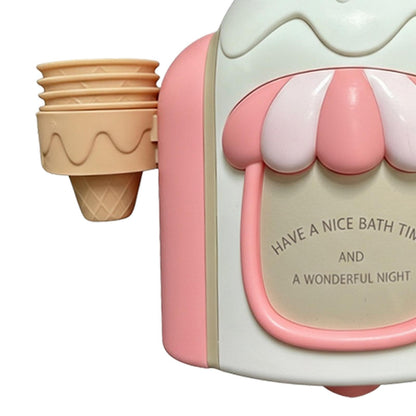 Bath Bubble Ice Cream Maker, Bath Ice Cream Foam Maker,ba-th Bubble Machine, Bathtub IceReam Bathing Toy for 3-6 Years Old Boys Girls Home Bathroom Tub Shower Room Park