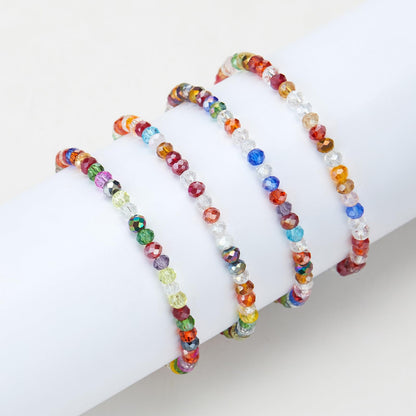 Noessla Beaded Boho Stretch Bracelet Colorful Stackable Crystal Beads Bracelets Trendy Costume Jewelry Mothers Day Gifts for Women(Colorful)