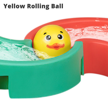 SOCBTNSO 38 PCS Duck Slide Toys, Bath Toys for Kids Ages 4-8, DIY Building Kit for Ages 5-7, Bathtub Time Birthday Gifts for Toddler 3 + Year Old