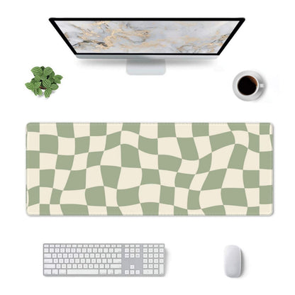 04 sage Green Desk mat,Checkered Mouse Pad,sage Office Supplies,sage Green Mouse Pad,XL Mouse pad 11.8 * 31.5 Inches