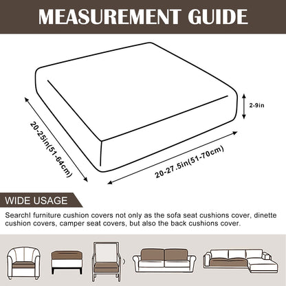 SearchI Stretch Printed Sofa Couch Cushion Covers Replacement Chair Cushion Slipcovers Sofa Seat Cover Furniture Protector Sofa Slipcover Soft with Elastic Bottom(Small,Leaf Dance)