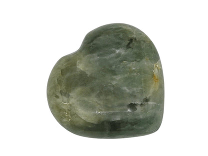 Amazing Gemstone Yellow Aquamarine Crystal Heart Palm Stone - Pocket Massage Worry Stone for Natural Body Chakra Balancing, Reiki Healing and Crystal Grid