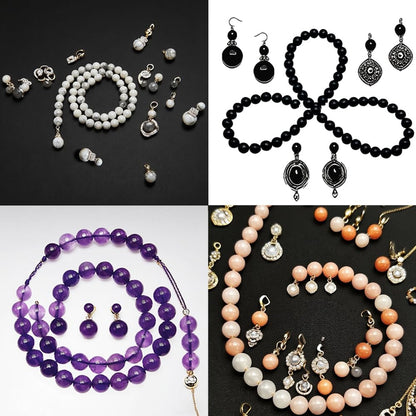 Basigeese Natural Gemstone Beads for Jewelry Making, Polished Round Smooth Genuine Real Stone Beads for Bracelet Necklace 1 Strand 15"(6mm, Fluorite)