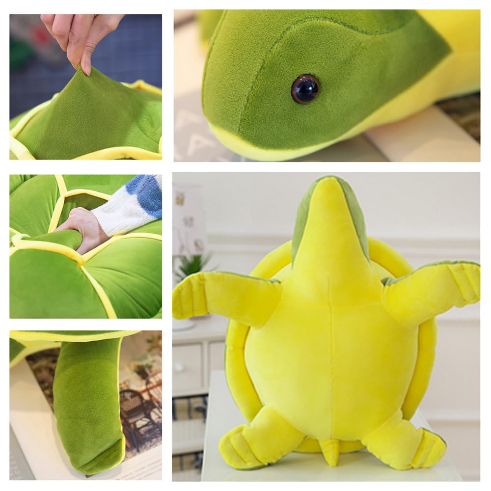OPHRBU Sea Turtle Plushie Toy,22" Sea Turtle Stuffed Animals Plush Green Soft Plush Toys Hugging Pillows,Tortoise Plush Toys Doll Valentine's Day Birthday Gifts for All Age Groups (Green-22 inches)