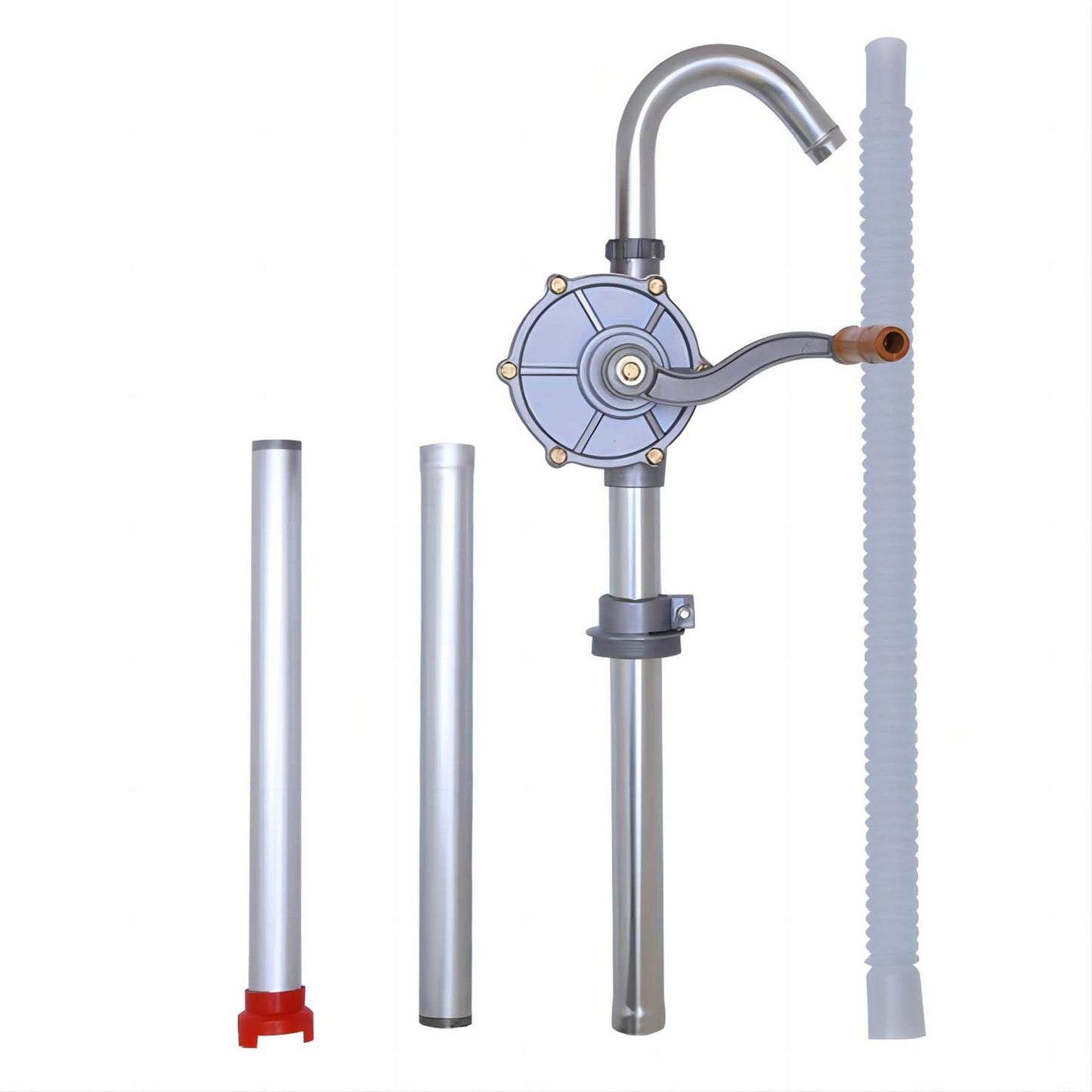 55 gallon Drum Pump, Hand Oil Transfer Pump,Upgraded all-aluminum package, for Fuel Barrel, Non-Corrosive, diesel, kerosene, light oil, heavy oil,Fits 5 to 55 Gallon Drums