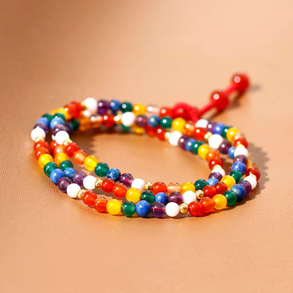 Jewever 7 Chakra Beaded Bracelet Necklaces for Women Handmade Wrap Reiki Crystals Yoga Meditation Balance Jewelry Relaxation Gifts
