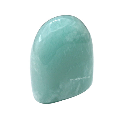 Amazing Gemstone Amazonite Crystal Standing Palm Stone - Amazonite Palm Stones and Crystals, A++ Grade Gemstones and Crystals - Healing Crystals and Healing Stones Office Home Decor Gifts