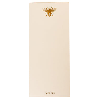 Graphique Bee Designer List Pad Luxe Collection, Gold Foil Embossed To-Do Notepad, Writing Pad with150 Pages, 4” x 9.75”