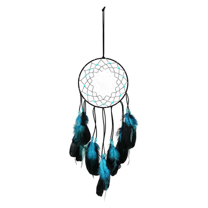 Dream Catchers Pendant Decorations, Handmade Dreamcatcher, Suitable for Living Room, Bedroom Ornament（Blue）