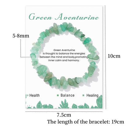 Jade Bracelet for Women 8mm Green Aventurine Bracelets Raw Jade Bracelet Women's Stretch Bracelets Green Jade Bracelet Jade Jewelry for Women Girls