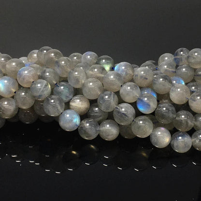 100pcs 8mm Labradorite Beads Natural Gemstone Beads Round Loose Beads for Jewelry Making