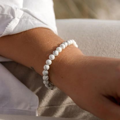 Jewdreamer 16PCS Natural Crystal Bracelets for Women Men - 8mm Semi-Precious Gemstone Beaded Bracelets, Round Gemstones Stretch Bracelet, Yoga Bracelets Jewelry Gift