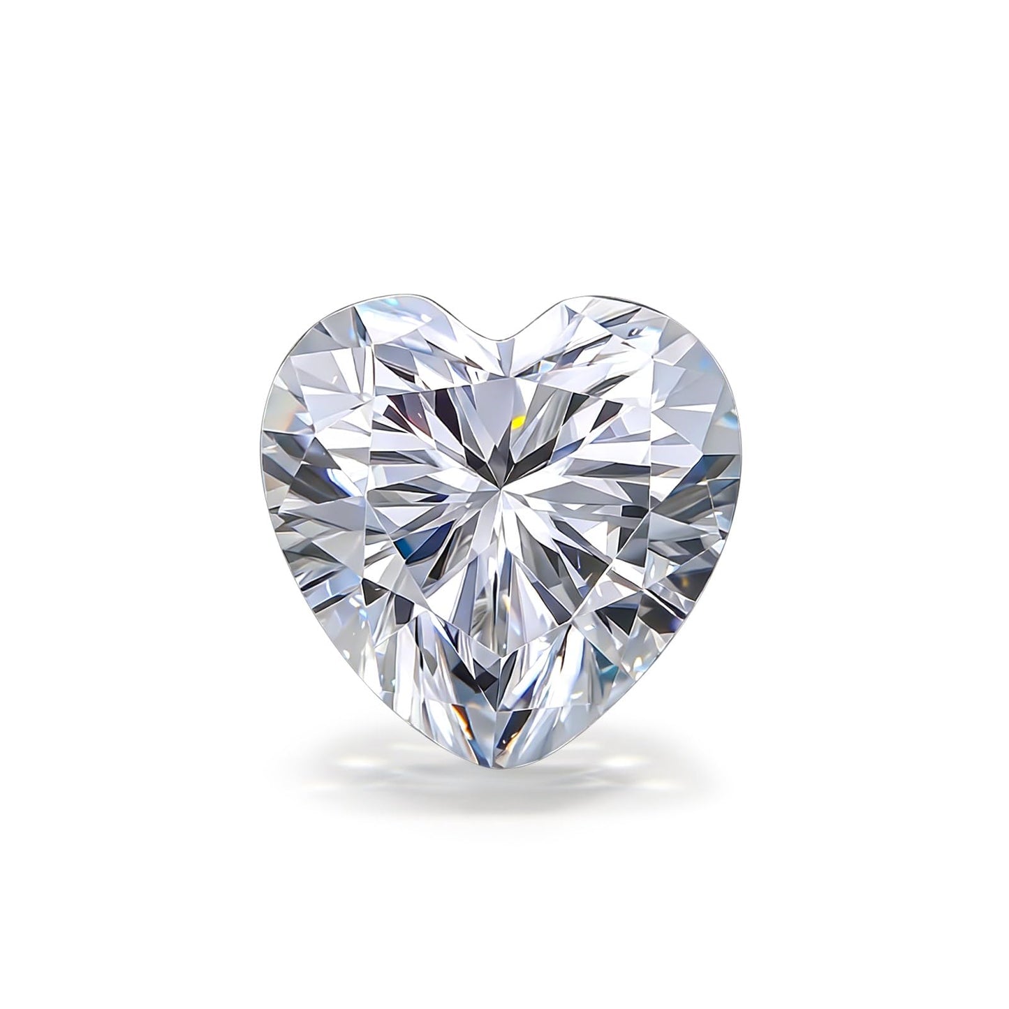 1-5 Carats Moissanite Loose Stone Lab Grown Synthetic Diamond Loose D Color Round/Oval/Heart/Princess/Cushion/Asscher/Pear/Marquise/Radiant/Emerald Cut Moissanite Loose Gem Stones for Ring Pendant Jewelry Making Gift (Heart Cut, 1 Carats)
