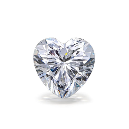 1-5 Carats Moissanite Loose Stone Lab Grown Synthetic Diamond Loose D Color Round/Oval/Heart/Princess/Cushion/Asscher/Pear/Marquise/Radiant/Emerald Cut Moissanite Loose Gem Stones for Ring Pendant Jewelry Making Gift (Heart Cut, 1 Carats)