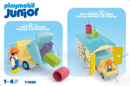 Playmobil Junior: Construction Truck with Garage
