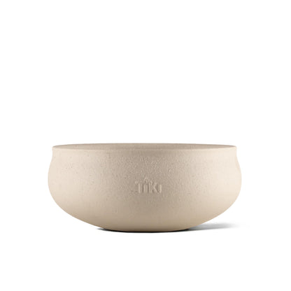 TIKI Citronella Candle 2-Pack – 7-Inch White Wax Bowl with Concrete Finish – Outdoor Decorative Candles for Patio, Deck, Garden, Backyard & Camping