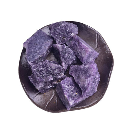 Lepidolite Raw Crystals, Large 1.25-2.0" Healing Crystals Natural Rough Stones Crystal for Tumbling, Cabbing, Fountain Rocks, Decoration, Polishing, Wire Wrapping, Wicca & Reiki
