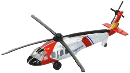 Hot Wings Planes Coast Guard Helicopter with Connectible Runway in Aviation Museums Nationwide