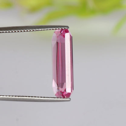 REAL-GEMS - 14. Carat Pink Kunzite Emerald Cut Loose Gemstone for Thanks Giving