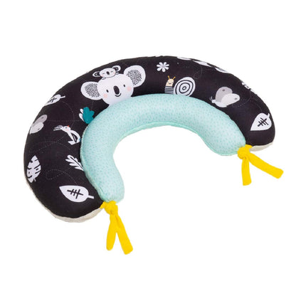 Taf Toys 2-in-1 Tummy Time Support Toy for Newborns & Infants, Soft Panda Support Toy with High-Contrast Crinkle, Baby Development Toy for Neck & Arm Support, Sensory Activity Mat 0-6M