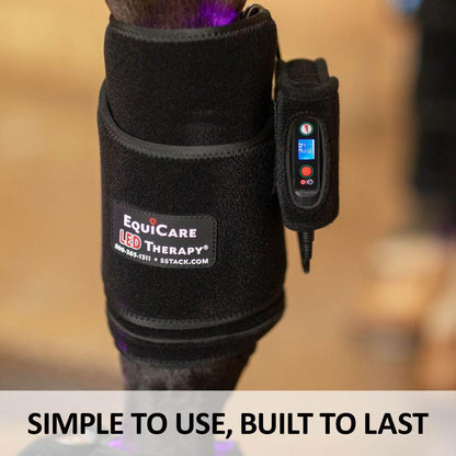 Schneiders EquiCare LED Purple Light Horse Kit | Dual-Wavelength Red & Blue LED System for Equine Wellness Support | Cordless & Rechargeable | Includes Wraps & Bell Boots