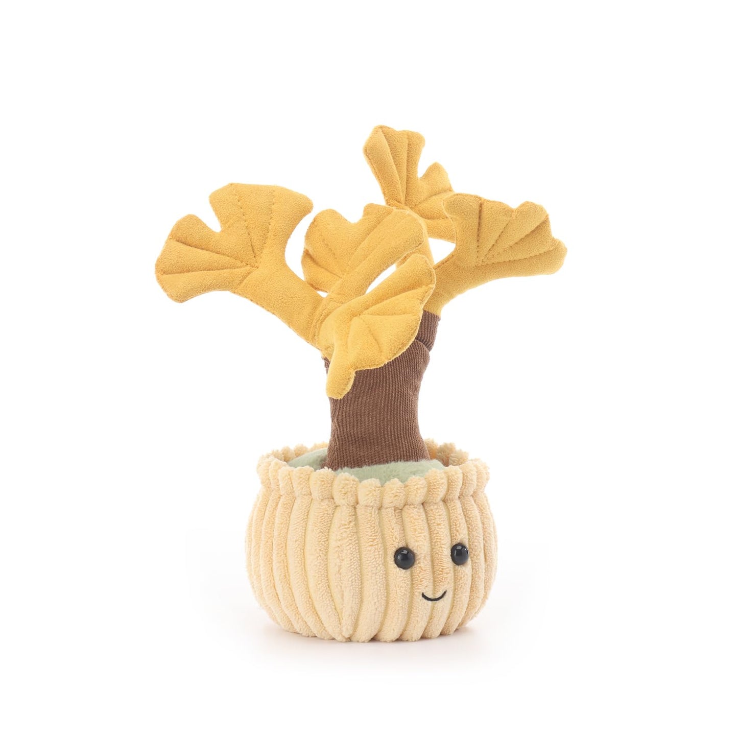 Apricot Lamb Potted Ginkgo Plant Stuffed Animals for Kids, Soft Cute Plush Toys for Baby Girl and Boy, 8.7 Inches