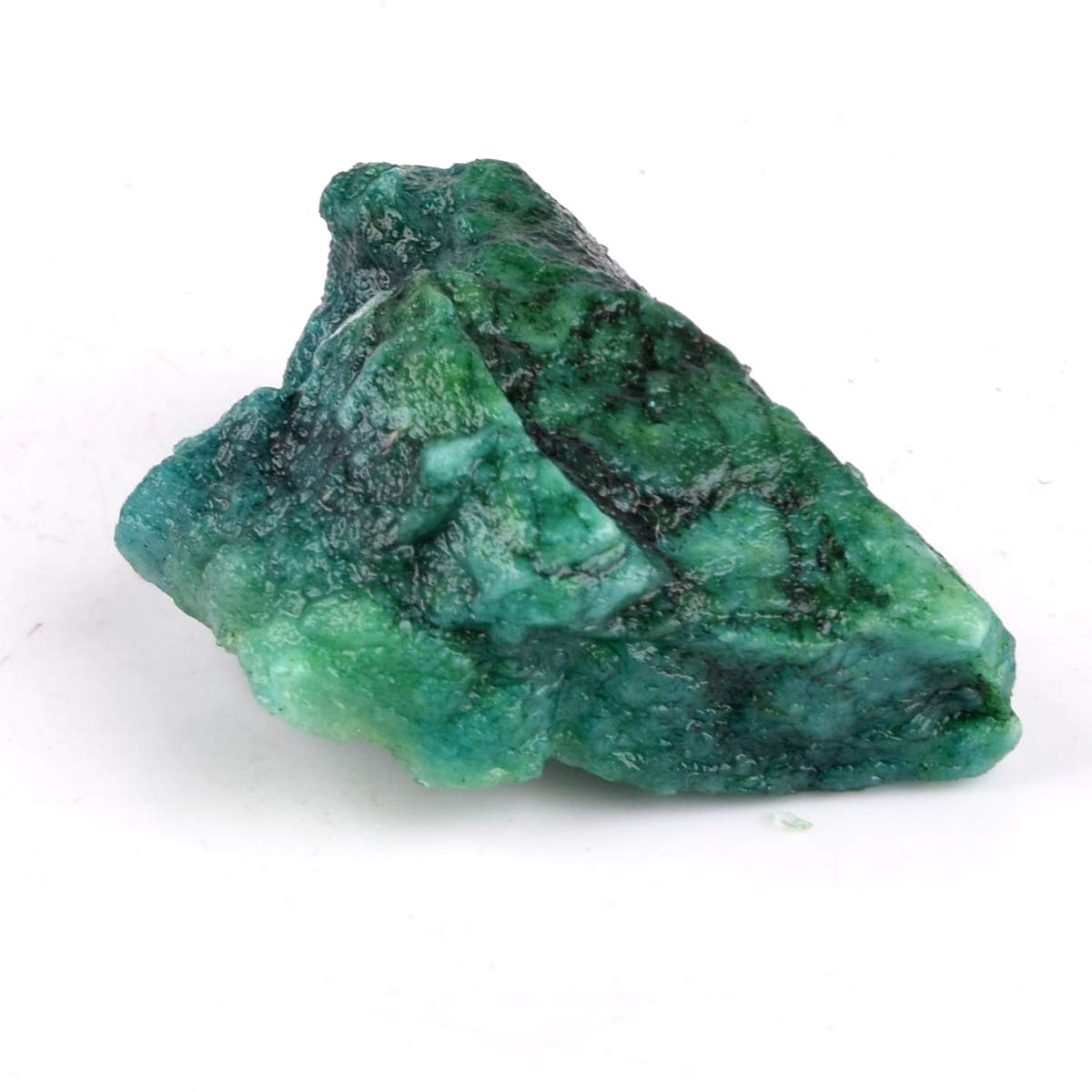 GEMHUB Healing Crystal Green Emerald 43.00 Ct. Natural Untreated Rough Certified Emerald Stone for Jewelry
