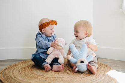 Baby Boy Toys, Boy Baby Doll, My First Doll in Blue with Rattle, Soft Plush Material, Machine Washable, Non-Toxic, No Hard Parts, Made for Hugs, Sweet for Newborn, Infant, Toddlers