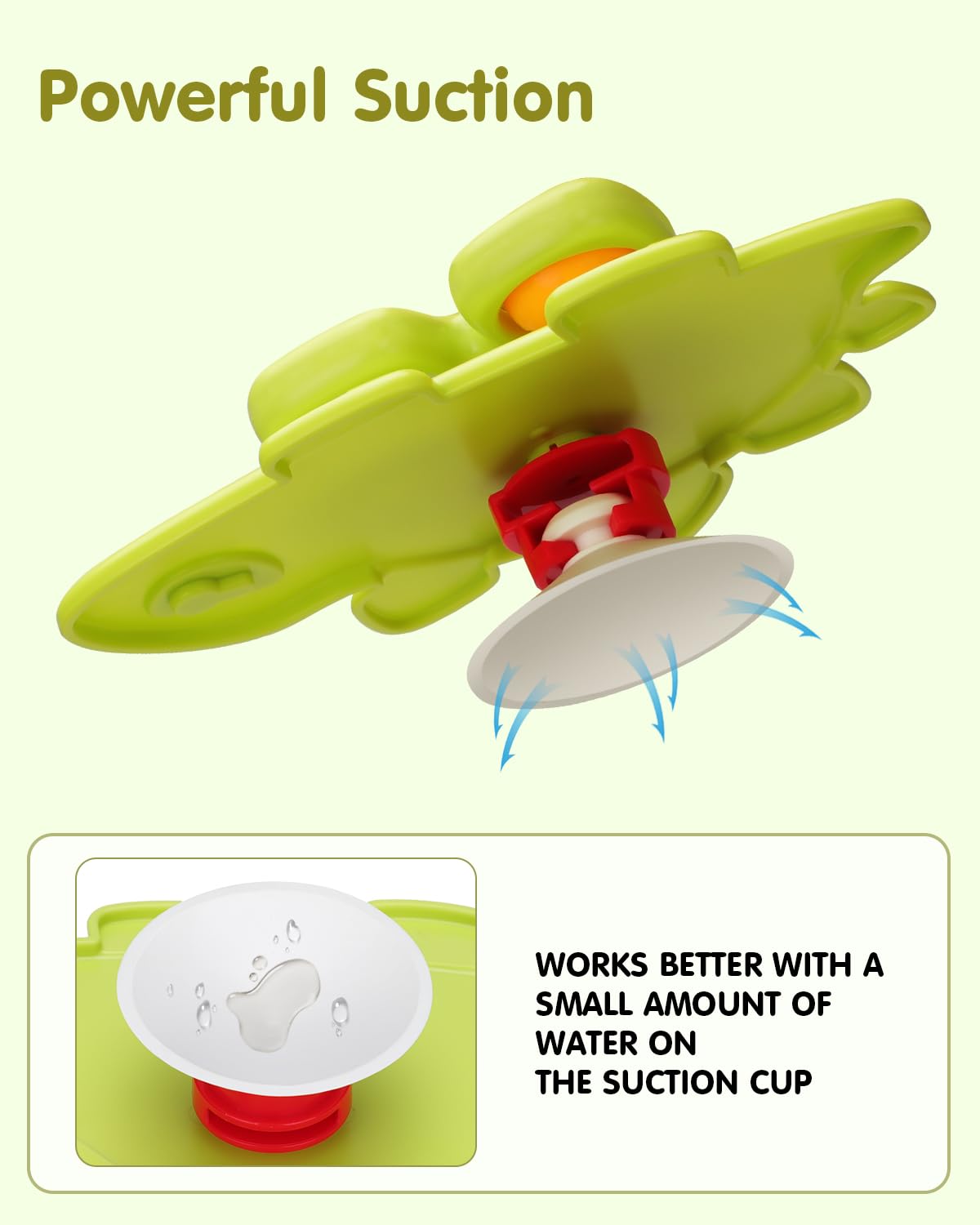 Givzan 3PCS Dinosaur Suction Cup Toys for 1 Year Old Boys Girls | Sensory Baby Bath Toys for Toddlers 1-3 | Infant Travel & Window Toys | Birthday
